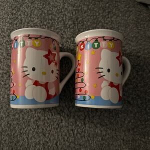 Hello Kitty Christmas Coffee Mug Ceramic Cup 2014 Sanrio Frankford Candy 4”